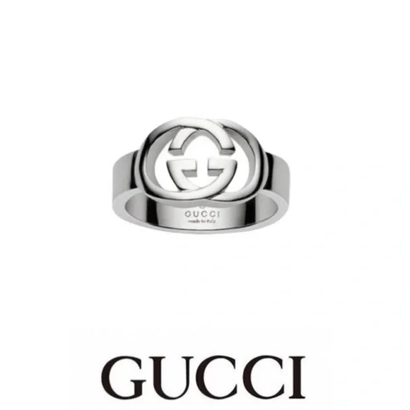 New Authentic Gucci GG Sterling Silver Ring Size 7 - Picture 7 of 7